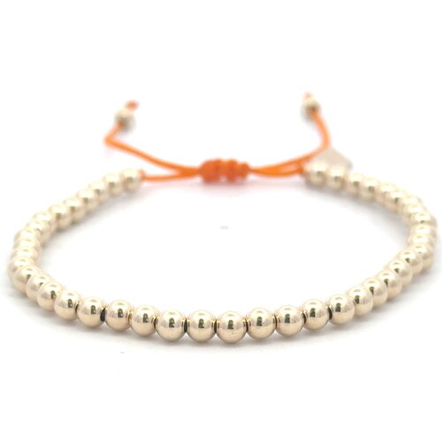 Cord 4mm orange gold coloured