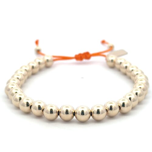 Cord 6mm orange gold coloured