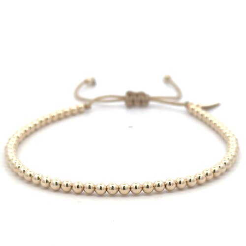 Cord 3mm taupe gold coloured