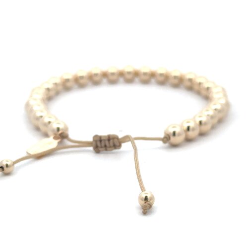 Cord 6mm taupe gold coloured