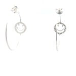 Earrings happy hoops silver