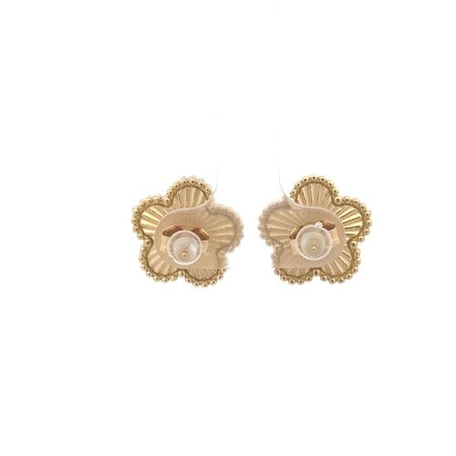 Earrings flower gold coloured