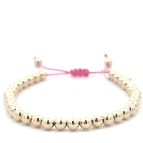 Cord 5mm pink gold coloured