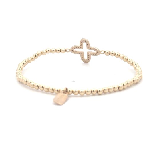 Clover open cc gold coloured