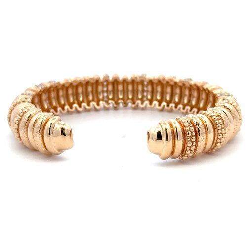 Bangle big cc gold plated