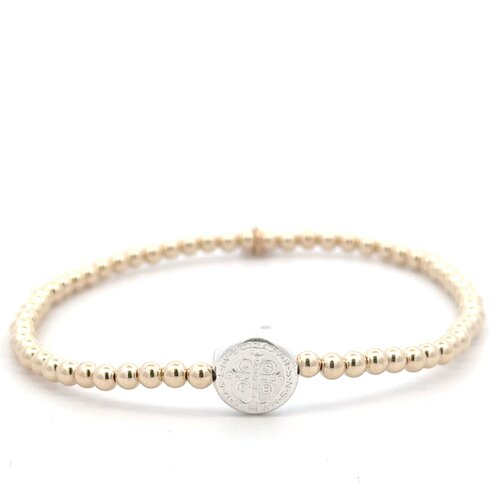 Lucky coin small gold coloured - silver