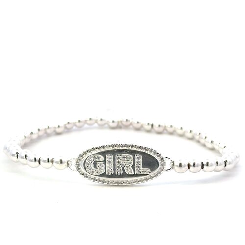 Girl oval cc silver
