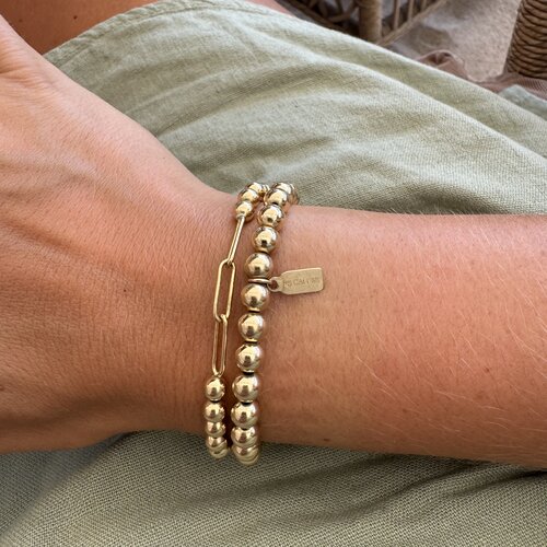Link chain 5mm gold coloured