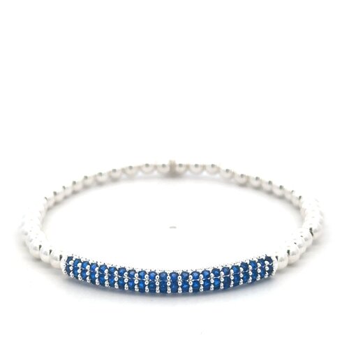 Bar dark blue silver