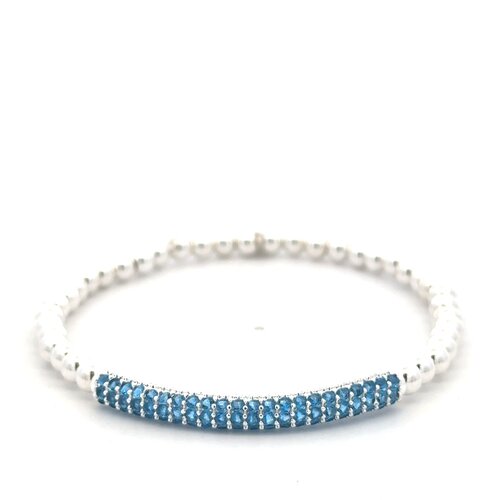 Bar denim blue silver
