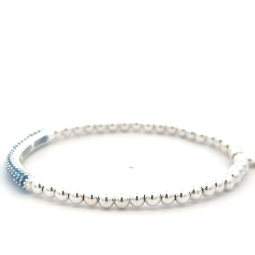 Bar denim blue silver