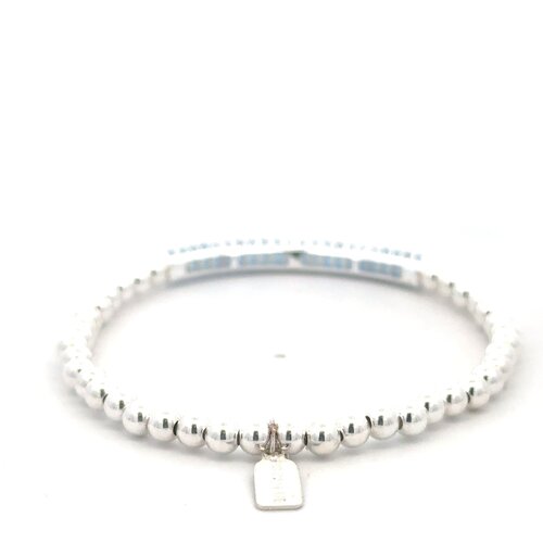 Bar denim blue silver