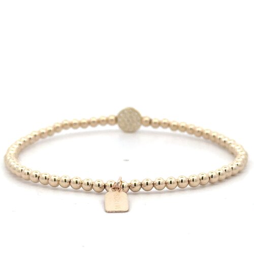 Disc cc 3mm gold coloured