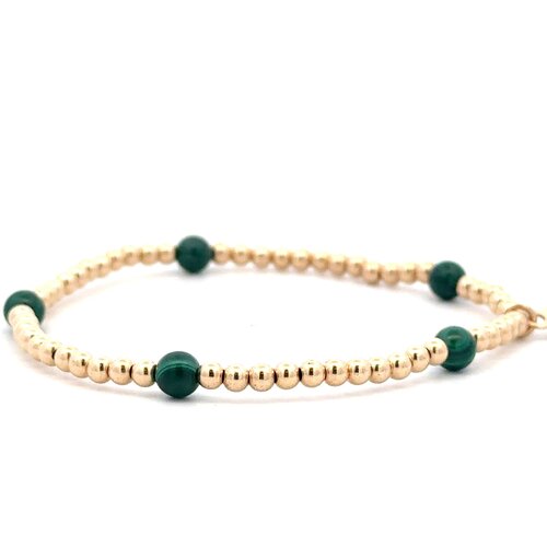 Dot 5 green gold coloured
