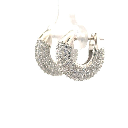 Earrings luxe cc small silver