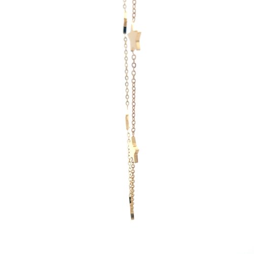 Necklace starry night gold plated