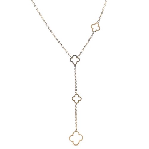 Necklace clover goldplated