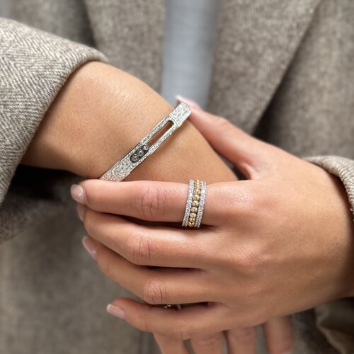 Bangle cc sparkle silver