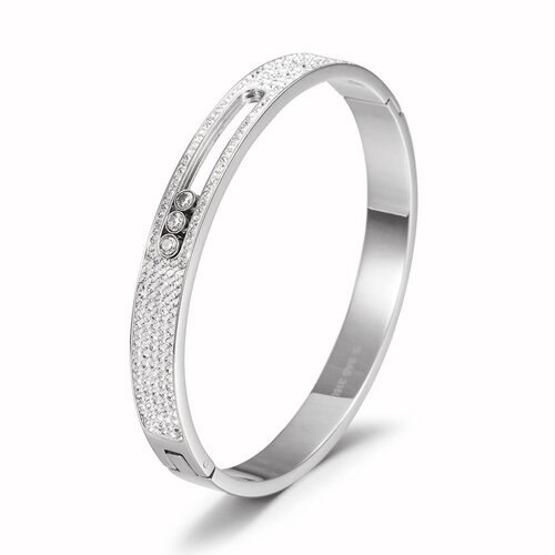 Bangle cc sparkle silver