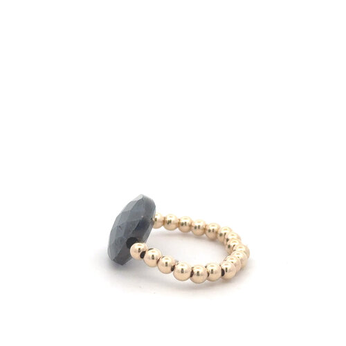 Ring PS grey gold coloured