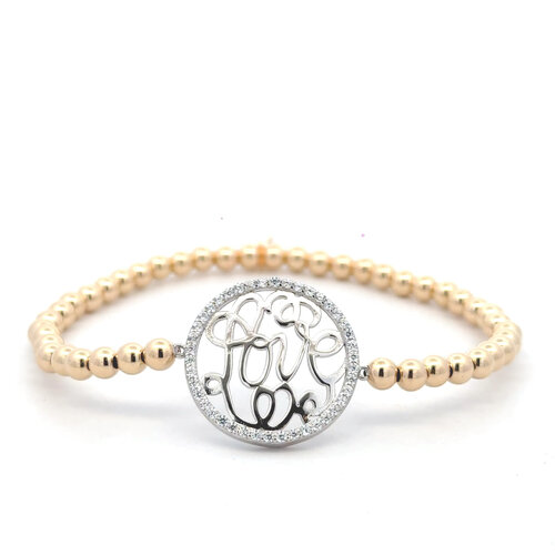Circle of love gold coloured