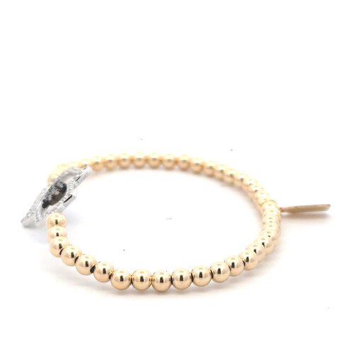 Hamsa hand glow gold coloured