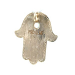 Charm hamsa hand big turquoise gold coloured Charm hamsa hand big turquoise gold coloured