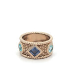 Ring Jasmin blue goldplated Ring Jasmin blue goldplated