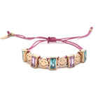 Cord smileys all over goldplated Cord smileys all over goldplated