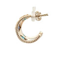 Earrings Jasmin blue goldplated Earrings Jasmin blue goldplated