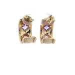 Earrings Jasmin purple goldplated Earrings Jasmin purple goldplated