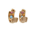 Earrings Jasmin multi goldplated Earrings Jasmin multi goldplated