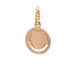 Charm smiley orange pink goldplated Charm smiley orange pink goldplated