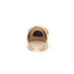 Ring flat dented goldplated Ring flat dented goldplated