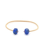 Bangle twis blossom blue goldplated Bangle twis blossom blue goldplated