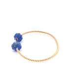 Bangle twis blossom blue goldplated Bangle twis blossom blue goldplated