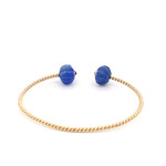 Bangle twis blossom blue goldplated Bangle twis blossom blue goldplated