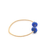 Bangle twis blossom blue goldplated Bangle twis blossom blue goldplated