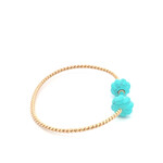 Bangle twis blossom turquoise goldplated Bangle twis blossom turquoise goldplated
