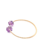 Bangle twis blossom purple goldplated Bangle twis blossom purple goldplated