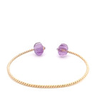 Bangle twis blossom purple goldplated Bangle twis blossom purple goldplated
