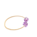 Bangle twis blossom purple goldplated Bangle twis blossom purple goldplated