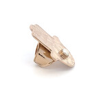 Ring hamsa hand big pearl goldplated Ring hamsa hand big pearl goldplated
