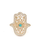 Ring hamsa cc turquoise Ring hamsa cc turquoise