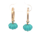 Earrings blossom turquoise goldplated Earrings blossom turquoise goldplated