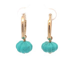 Earrings blossom turquoise goldplated Earrings blossom turquoise goldplated
