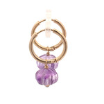 Earrings blossom purple goldplated Earrings blossom purple goldplated