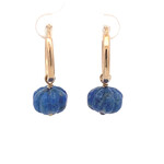 Earrings blossom blue goldplated Earrings blossom blue goldplated
