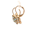 Earrings clover cc blue Earrings clover cc blue
