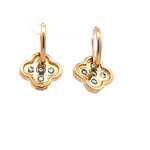 Earrings clover cc blue Earrings clover cc blue